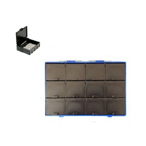 중앙부품박스 > 정전기방지부품박스  > BB305-4C SMD칩박스+파일케이스(정전기방지(제전))