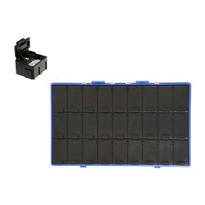 중앙부품박스 > 정전기방지부품박스  > BB306D-3DC SMD칩박스+파일케이스(정전기방지(제전))