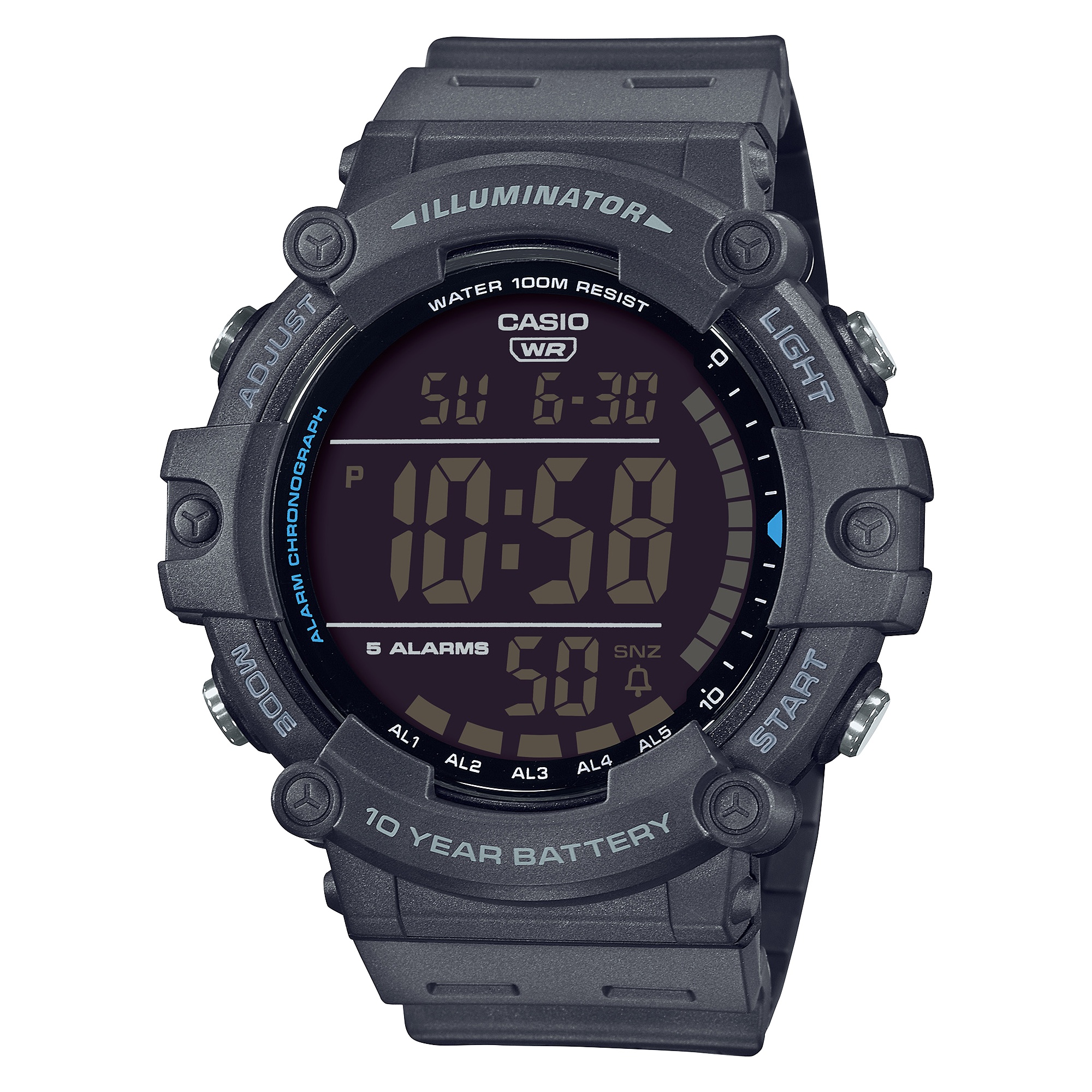 카시오워치스 > 100m방수 > AE-1500WH-8B 카시오 손목 시계