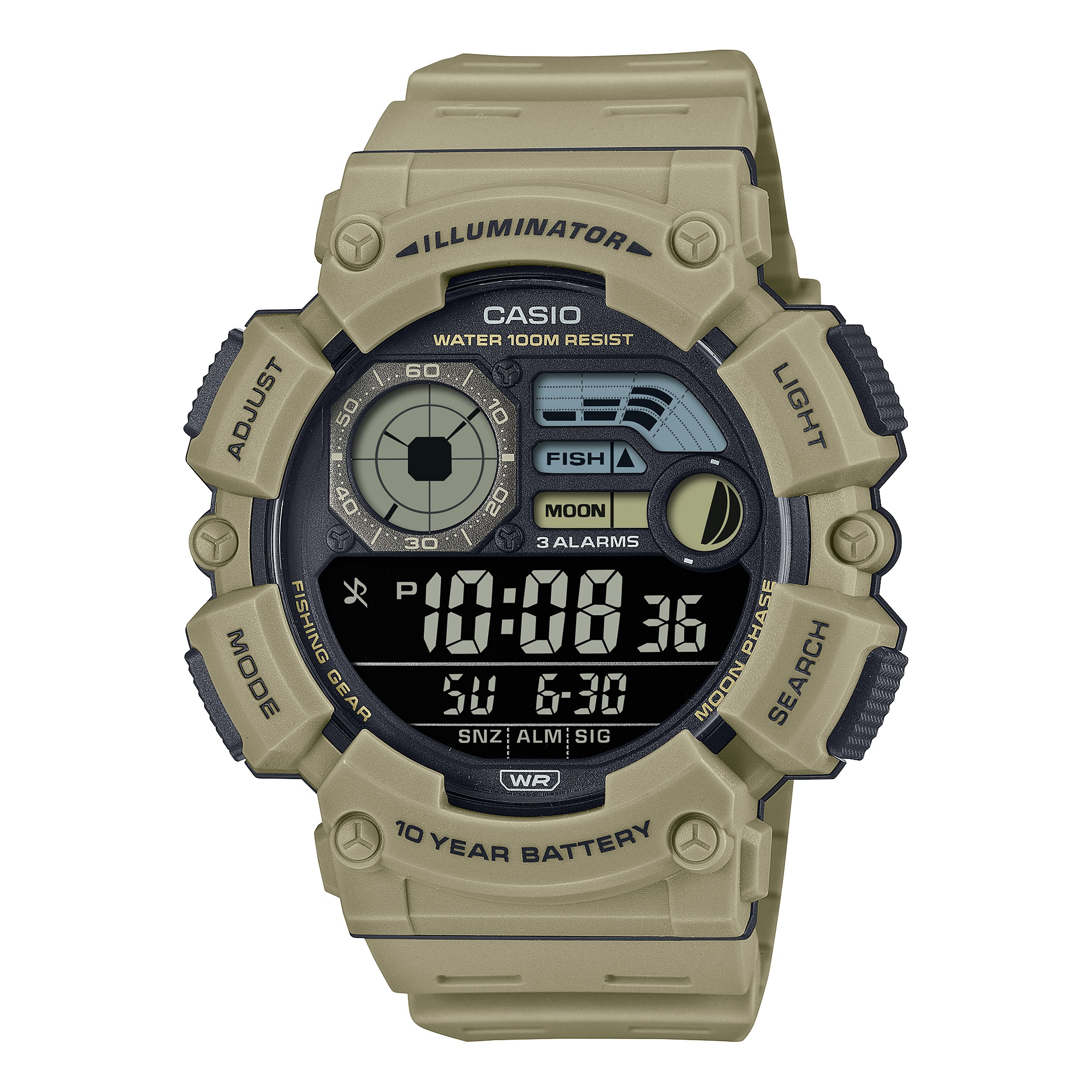 카시오워치스 > 디지털(전자) 스포츠시계(남성용) > WS-1500 > WS-1500H-5B 카시오 손목 시계
